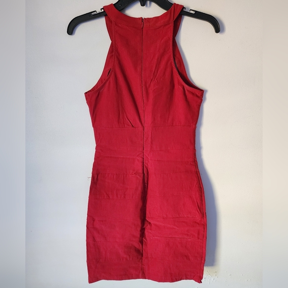 Crissi Red Strappy Halter Bodycon Dress – Size 5 - Picture 3 of 4